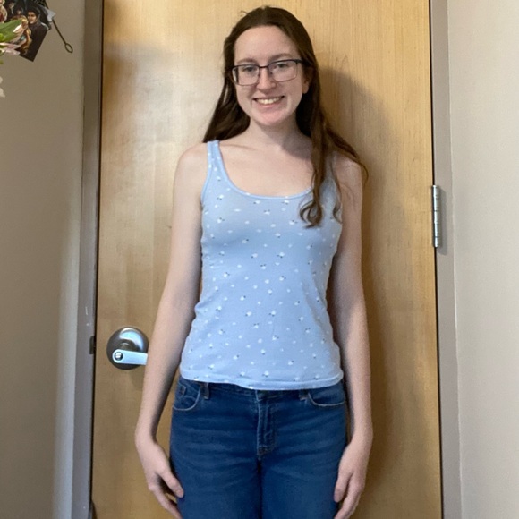 Flowery Blue Tank Top - Picture 10 of 11